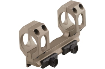 Image of American Defense Manufacturing 30mm Straight Up Dual Ring Scope Mount w/ 1/2in Titanium GI Bolts, Flat Dark Earth, Small, AD-RECON-S-30-FDE-TGIB