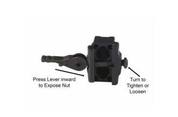 Image of American Defense Manufacturing AD-PVS Mount for T14 Thermal Imaging System, Black, AD-PVS-14 STD-TL