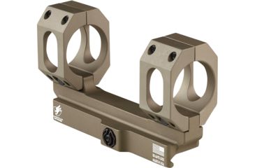 Image of American Defense Manufacturing AD-SCOUT-S Scope Mount, Tactical Lever, Flat Dark Earth, 40mm, AD-SCOUT-S-40-R-FDE-TAC