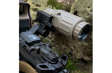 Image of American Defense Manufacturing ADM Flip Off Magnifier Mount, Titanium Lever, Black, AD-SM51-FLIP-TL