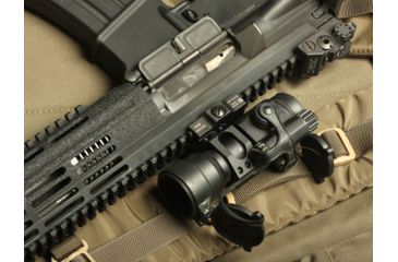 Image of American Defense Manufacturing Aimpoint Low Profile Mount for M68/CompM2/Pro w/ 1/2in Titanium GI Bolt, Black, Small, AD-68-L-TGIB