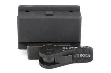 Image of American Defense Manufacturing Aimpoint T1 Micro Mount 1 Piece Lower 1/3rd Co-Witness, Standard Lever, Black, AD-T1-11 STD