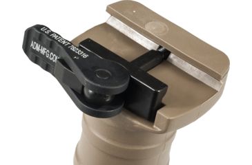 Image of American Defense Manufacturing BattleGrip Quick Detach Short Vertical Grip, Flat Dark Earth, BGV-QDK-FDE
