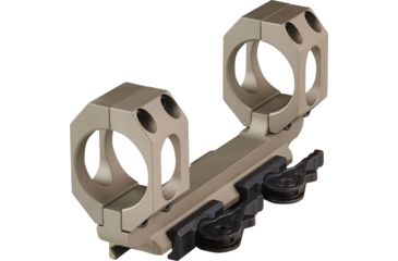 Image of American Defense Manufacturing Dual Ring Scope Mount Straight Up, Spaced Wide to Fit Larger Scoped Like SCHMIDT &amp; BENDER, 30mm Rings, Flat Dark Earth, AD-RECON-SW 30 STD FDE-TL