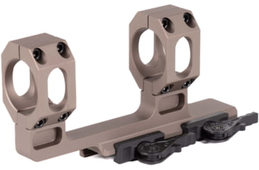 Image of American Defense Manufacturing Dual Ring Scope Mount w/ 2in Offset and 1,93in Top of Rail to Centerline of Rings, 40mm Rings, Flat Dark Earth, AD-RECON-H 40 STD FDE-TL