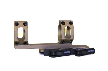 Image of American Defense Manufacturing Dual Ring Scope Mount w/ a 2in Offset, 30MOA, 30mm Rings, Flat Dark Earth, AD-RECON-30 MOA 30 STD FDE-TL