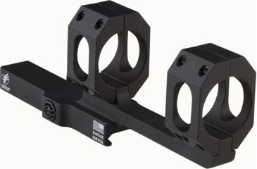 Image of American Defense Manufacturing Dual Ring Scope Mount w/ a 3in Offset, Single QD Lever, 1in Rings, Black, AD-SCOUT-X 1 STD-TL