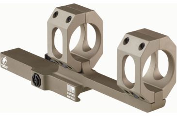 Image of American Defense Manufacturing Dual Ring Scope Mount w/ a 3in Offset, Single QD Lever, 34mm Rings, Flat Dark Earth, AD-SCOUT-X 34 STD FDE-TL