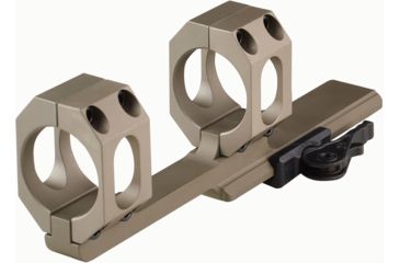 Image of American Defense Manufacturing Dual Ring Scope Mount w/ a 3in Offset, Single QD Lever, 40mm Rings, Flat Dark Earth, AD-SCOUT-X 40 STD FDE-TL