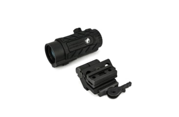 Image of American Defense Manufacturing Flik5 Fixed Power 5X Magnifier w/ ADM Transition Mount and Titanium Lever, Black, Medium, FLIK-5X, EDEMO1