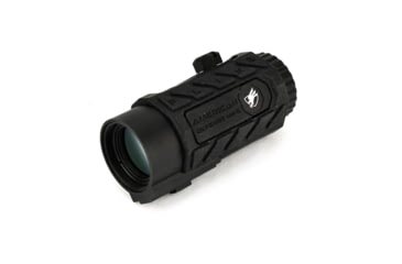 Image of American Defense Manufacturing Flik5 Fixed Power 5X Magnifier w/ ADM Transition Mount and Titanium Lever, Black, Medium, FLIK-5X, EDEMO1