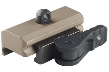 Image of American Defense Manufacturing Harris Bipod Mount, Standard Lever, Flat Dark Earth, AD-BP STD FDE