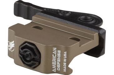 Image of American Defense Manufacturing Low Mount for Leupold Prismatic, Spacers are supplied w/ the optic, Flat Dark Earth, AD-20 STD FDE-TL