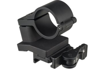 Image of American Defense Manufacturing Magnifier Swing Off Mount - Lower 1/3rd, w/Hinge Release Ring, Tactical Lever, Gray, AD-SM-01-HR TAC R