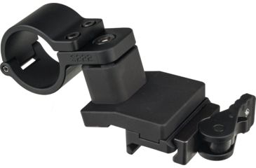 Image of American Defense Manufacturing Magnifier Swing Off Mount - Lower 1/3rd, w/Hinge Release Ring, Tactical Lever, Gray, AD-SM-01-HR TAC R