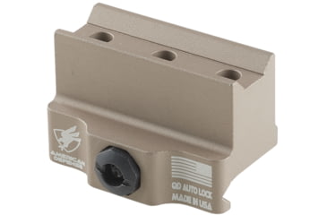 Image of American Defense Manufacturing Modular Base w/ Titanium Lever Assembly, Flat Dark Eath, 1.8 in, AD-B5-FDE-TL
