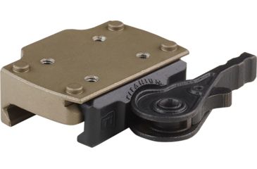 Image of American Defense Manufacturing Leupold Deltapoint Pro Red Dot Sight Mounts, Titanium Lever, Flat Dark Earth, AD-TR STD FDE-TL