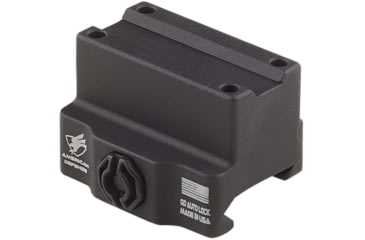 Image of American Defense Manufacturing One Piece Mount Co-Witness for the Trijicon MRO w/ 1/2in Titanium GI Bolt, Black, Small, AD-MRO-10-TGIB