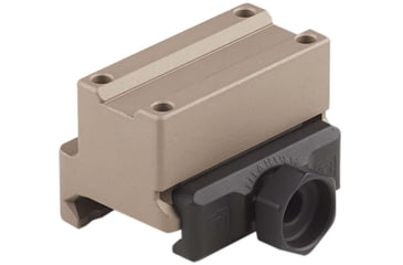 Image of American Defense Manufacturing One Piece Mount Co-Witness for the Trijicon MRO w/ 1/2in Titanium GI Bolt, Flat Dark Earth, Small, AD-MRO-10-FDE-TGIB