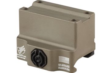 Image of American Defense Manufacturing One Piece Trijicon MRO Mount at Lower 1/3rd SOCOM Height, Flat Dark Earth, AD-MRO-11 STD FDE-TL
