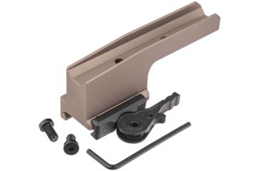 Image of American Defense Manufacturing QD Auto Lock Cantilever ACOG Base, Flat Dark Earth, Small, AD-B3-C-FDE-TL