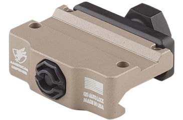 Image of American Defense Manufacturing Trijicon MRO Low Mount w/ 1/2in Titanium GI Bolt, Flat Dark Earth, Small, AD-MRO-L-FDE-TGIB