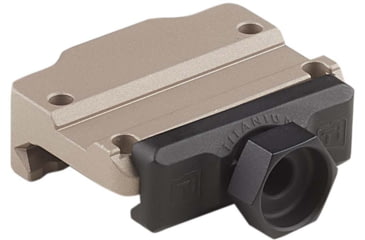Image of American Defense Manufacturing Trijicon MRO Low Mount w/ 1/2in Titanium GI Bolt, Flat Dark Earth, Small, AD-MRO-L-FDE-TGIB