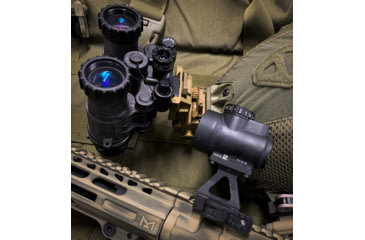 Image of American Defense Manufacturing Trijicon MRO Mount, Night Vision Height, Standard Legacy Lever, Black, AD-MRO-NV-STD