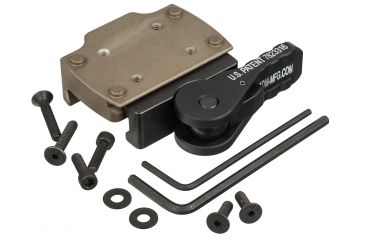 Image of American Defense Manufacturing Leupold Deltapoint Pro RedDot Mount, Standard Lever, Flat Dark Earth, AD-TR STD FDE