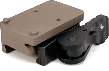 Image of American Defense Manufacturing Trijicon RMR Lightweight QD Mount, Tactical Legacy Lever, Low Height, Flat Dark Earth, AD-RMR-LW-L-FDE-TAC