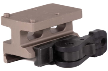 Image of American Defense Manufacturing Trijicon RMR Lightweight QD Mount, Tactical Legacy Lever, Co-Witness Mount Height, Flat Dark Earth, AD-RMR-LW-10-FDE-TAC