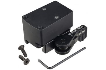 Image of American Defense Manufacturing Trijicon RMR Mount SOCOM Height, Tactical Lever, Black, AD-RMR-SOCOM TAC R