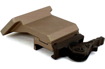 Image of American Defense Manufacturing Vortex Razor Red Dot CVRD 45 Degree Offset Mount, Titanium Lever, Right Handed, Flat Dark Earth, AD-CVRD-OFFSET-RH-45-FDE-TL