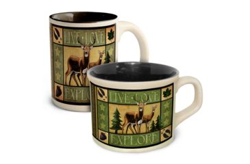 Image of American Expedition Lodge Coffee and Soup Mug Set, Deer 4012104