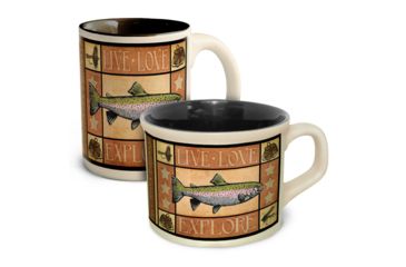Image of American Expedition Lodge Coffee and Soup Mug Set, Trout 4012106