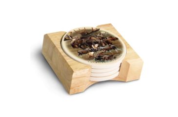 Image of American Expedition Stone Coaster Set, Moose Collage 4011959