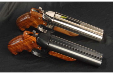 Image of American Gun Craft Diablo Shotgun Pistol, 12 Gauge, 6 inch Barrel, with Rosewood Grips, Nickel and Blued Finish, gpf-1367