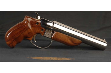 Image of American Gun Craft Diablo Shotgun Pistol, 12 Gauge, 6 inch Barrel, with Rosewood Grips, Nickel, gpf-1279