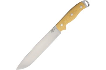 Image of American Knife Company Denali Antique Ivory Micarta Fixed Blade Knife, 14in, 8.5in, A2 Tool Steel, Antique Ivory, Micarta Handle AKCD1MAI