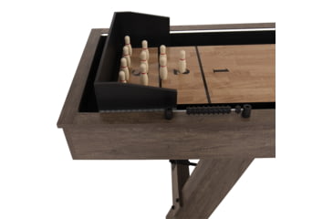 Image of American Legend 9ft Brookdale Light Up Shuffleboard w/ Bowling, Woodgrain, AL5002W