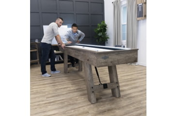 Image of American Legend 9ft Brookdale Light Up Shuffleboard w/ Bowling, Woodgrain, AL5002W