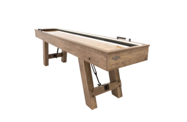 Image of American Legend 9ft Brookdale Light Up Shuffleboard w/ Bowling, Woodgrain, AL5002W