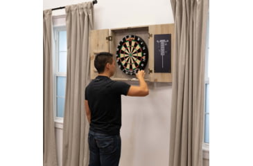 Image of American Legend Barnwood Dartboard Cabinet, Wood grain, AL6000W