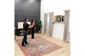 Image of American Legend Barnwood Dartboard Cabinet, Wood grain, AL6000W