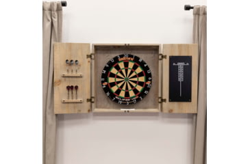 Image of American Legend Barnwood Dartboard Cabinet, Wood grain, AL6000W