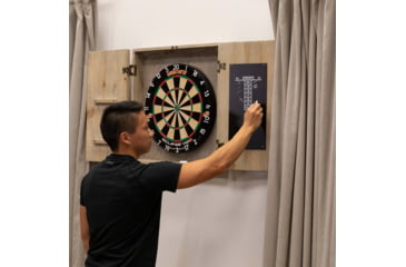 Image of American Legend Barnwood Dartboard Cabinet, Wood grain, AL6000W