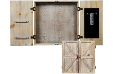 Image of American Legend Barnwood Dartboard Cabinet, Wood grain, AL6000W