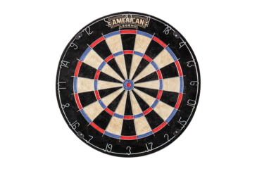 Image of American Legend Charleston Bristle Dartboard Cabinet Set, Wood grain, D4401W