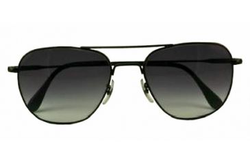 Image of American Optical Original Pilot LE Sunglasses w/ Black Frame and Polycarbonate Gradient Grey Lens BGRGRY-WS145-20-57-47