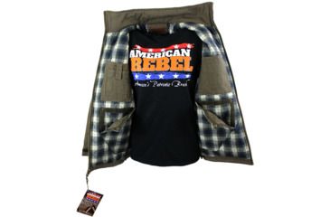 Image of American Rebel Hoodless Cartwright Coat - Mens, Olive Green, Triple Extra Large, CJ-2001-OG-HL-274-3X